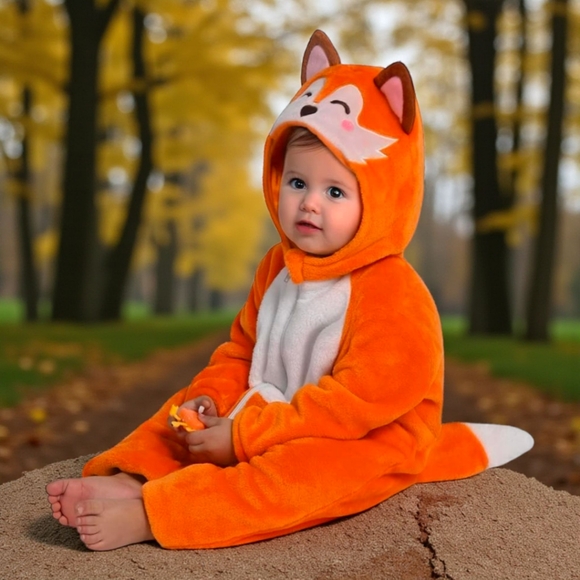 Spooktacular Creations Baby Fox Jumpsuit, Toddler - Picture 1 of 8